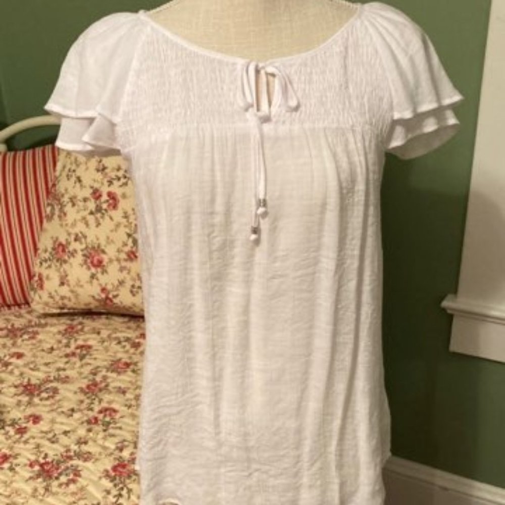 Counterparts Flutter Sleeve Shirt